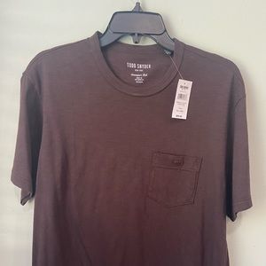 Todd Snyder made in LA Slub Tee in Raisin. New with tags.